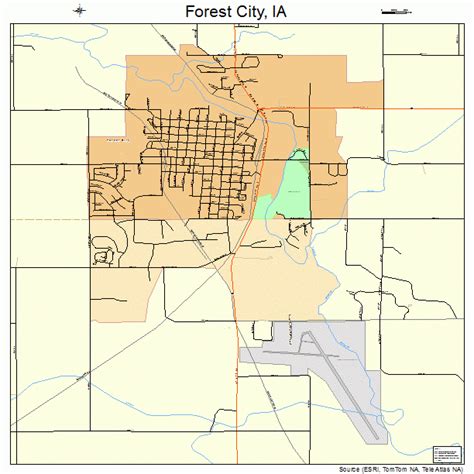 forest city iowa map
